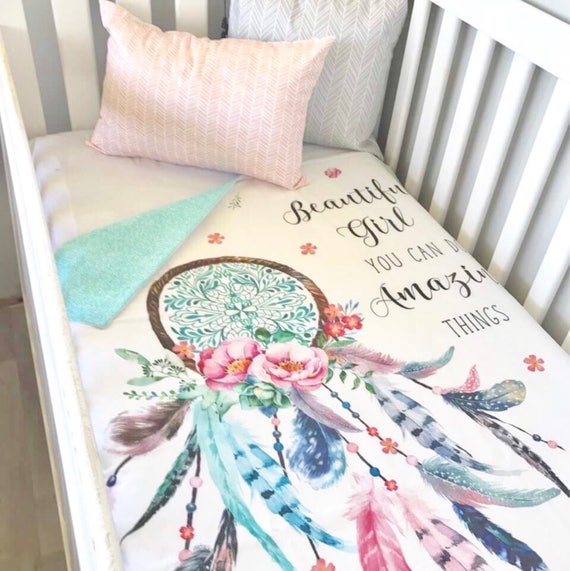 Baby Cot Crib Quilt Blanket Beautiful Girl Dreamcatcher