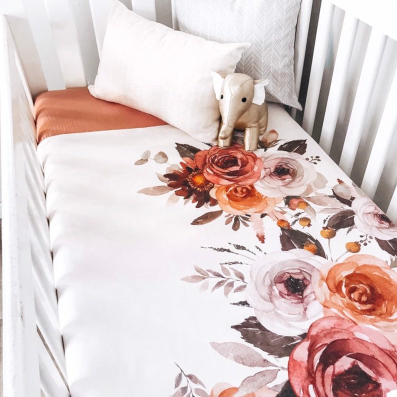 floral cot bed duvet cover
