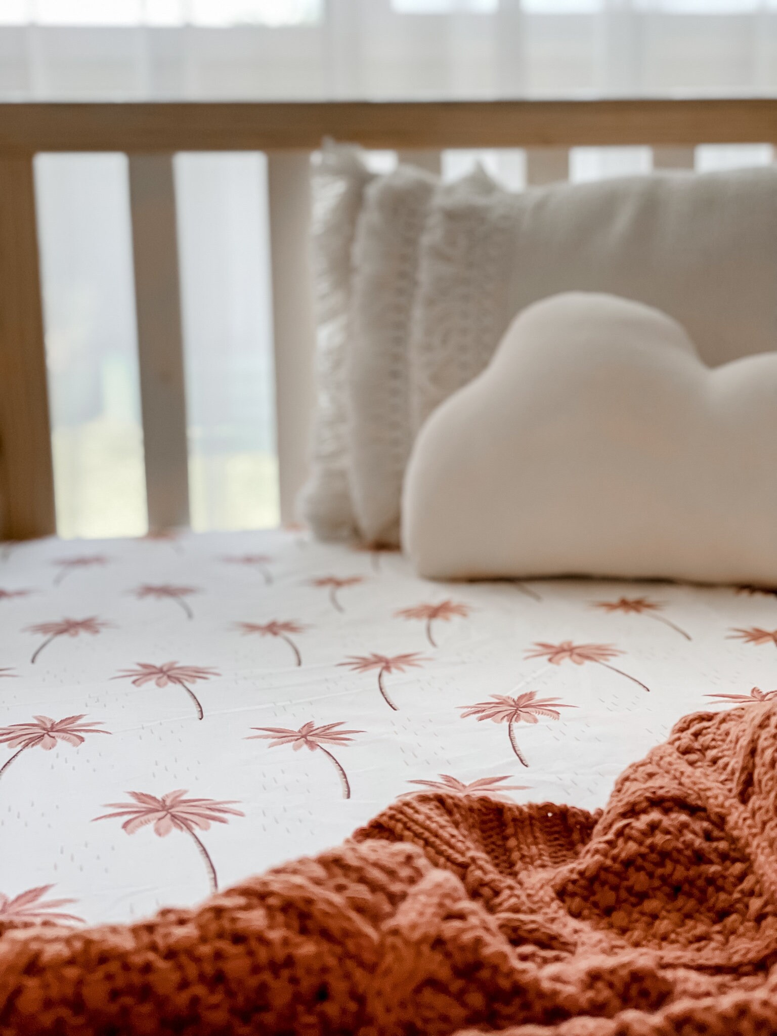 Palm tree cot quilt hot sale