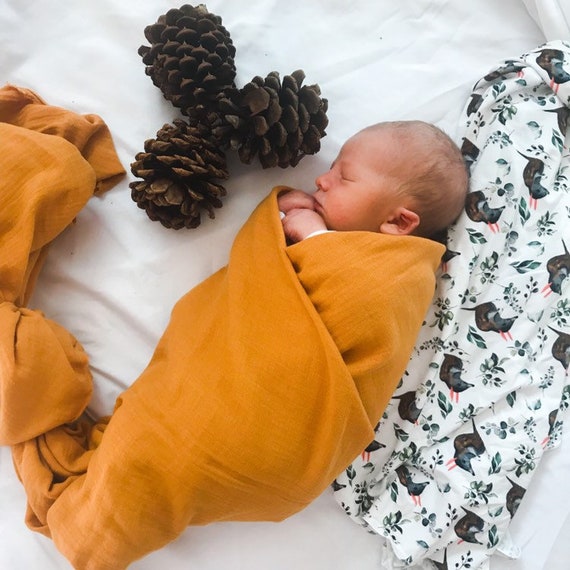 mustard muslin wrap