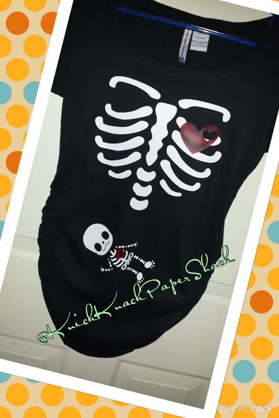 Maternity XRay Shirt Baby Skeleton Etsy