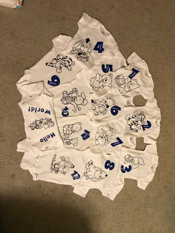 monthly milestone onesies