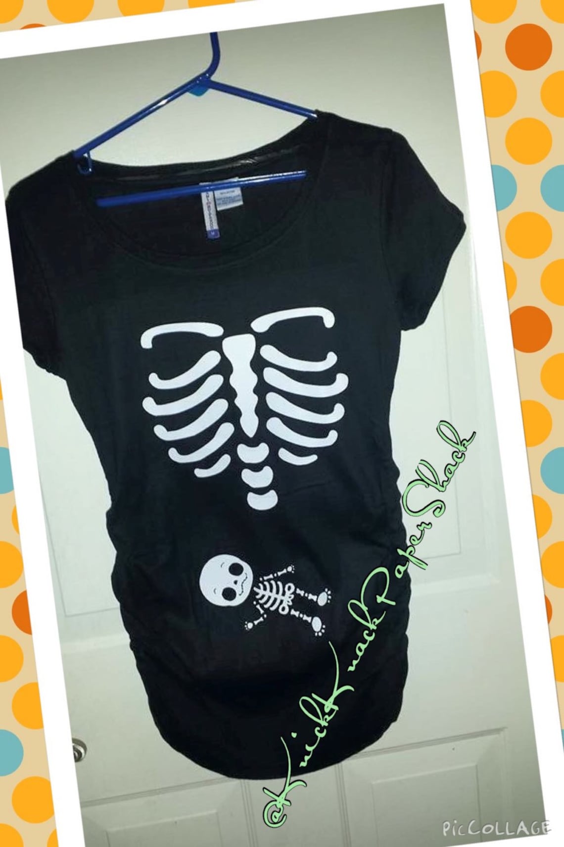 Maternity XRay Shirt Baby Skeleton Etsy