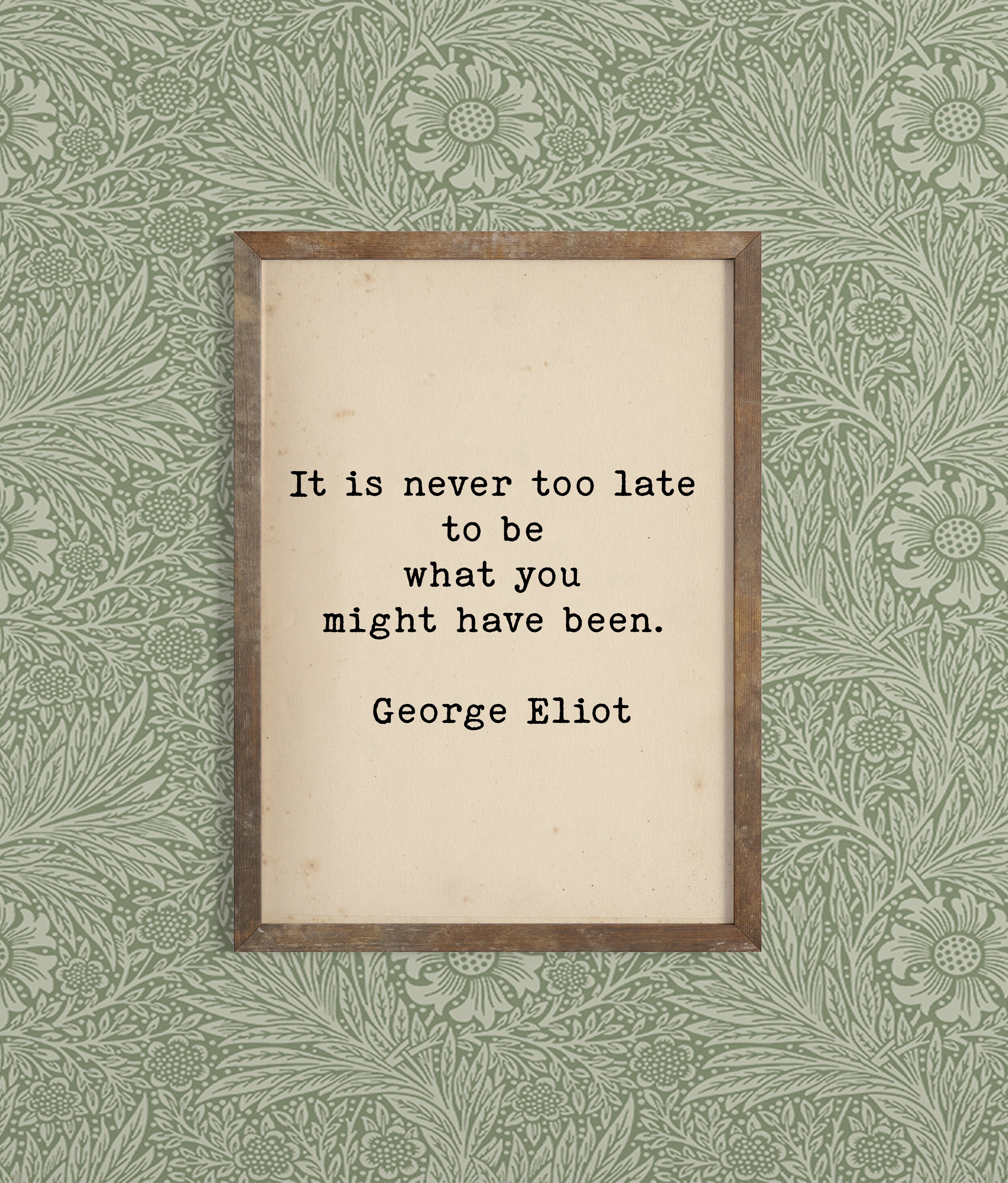 George Eliot Quote Art - Digital Download - Literary Art Quote Print -  Typewriter Quote Art - Inspirational Wall Art - Book Lover Gift, image size:2556x3000