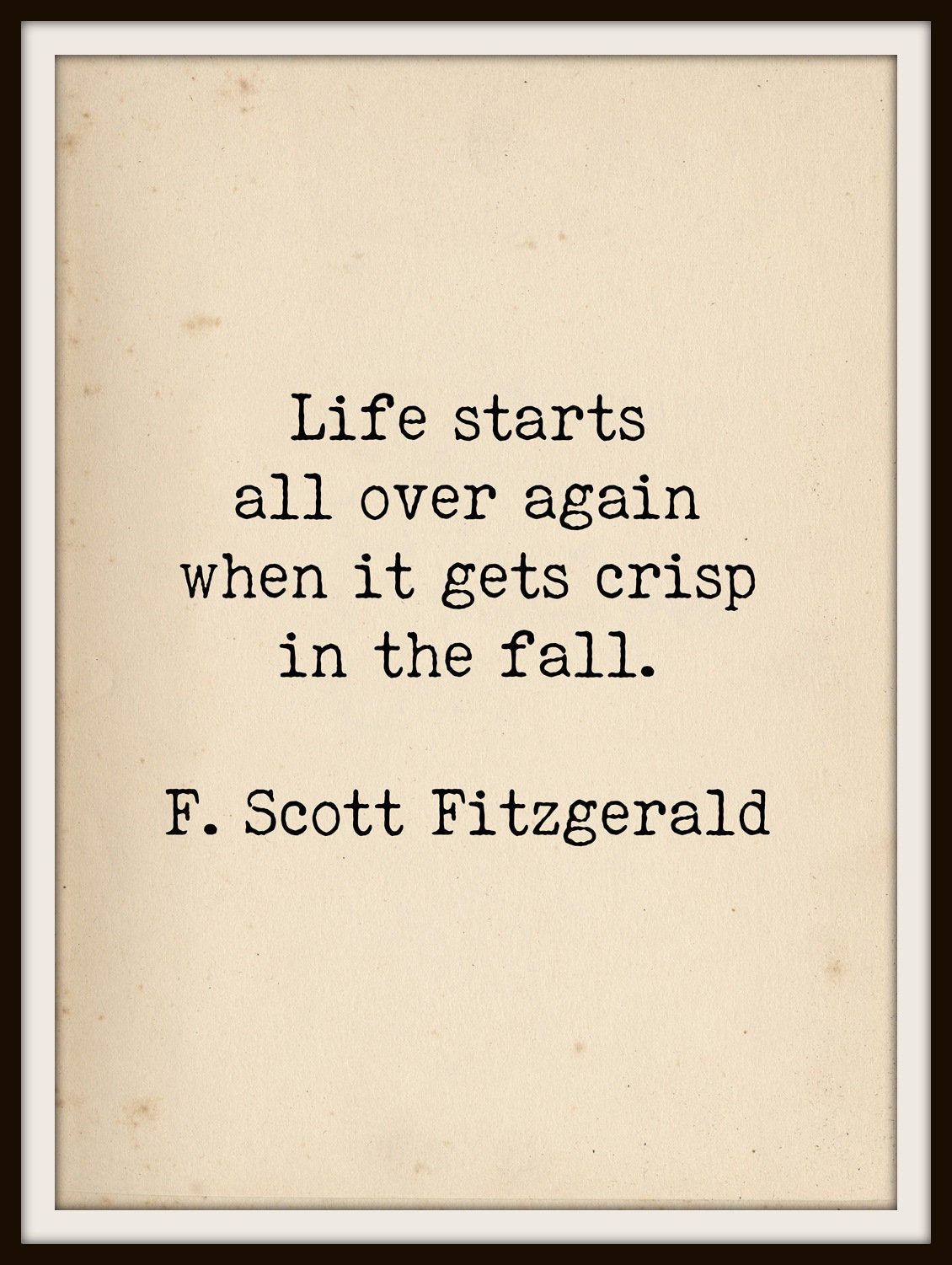 F Scott Fitzgerald Quote Book Lover Art Literary Art Quote | Etsy