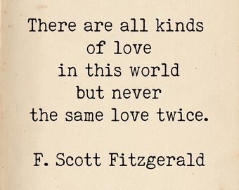 F Scott Fitzgerald Quote - Literary Art Quote Print - 1920s Flapper Writer Quote - Great Gatsby Author Typewriter Quote