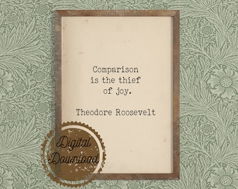 Comparison Is The Thief Of Joy" Sticker By TheFlying6