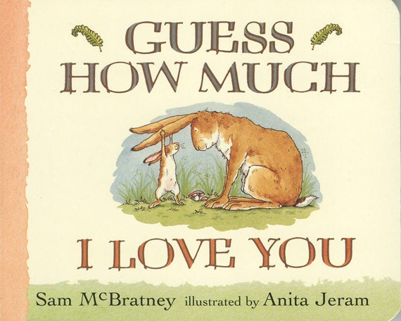 Vintage Book Cover Print Guess How Much I Love You Etsy