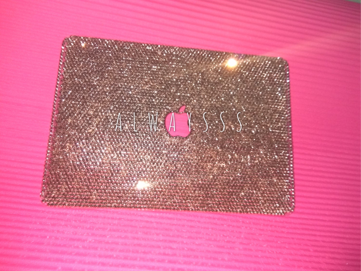 ROSE GOLD Laptop Cases Crystal Rhinestone Bling Case Etsy