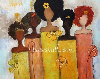 Stand Together,  Giclee Print, African American Art, Black Art