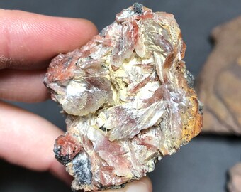 Galena with Barite and Cerrusite from the Mibladen District in Morocco, Natural Minerals