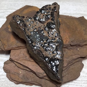 Botryoidal Hematite from the Nador Province in Oriental, Morocco, Non-Magnetic, Natural Minerals