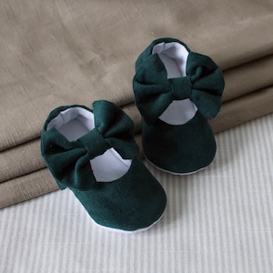 Green baby girl shoes clearance