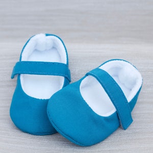 Teal baby best sale shoes