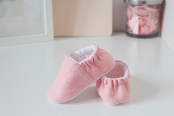 Baby Shoes Baby Girls Shoes Linen Baby Shoes Girls Shoes Crib Etsy