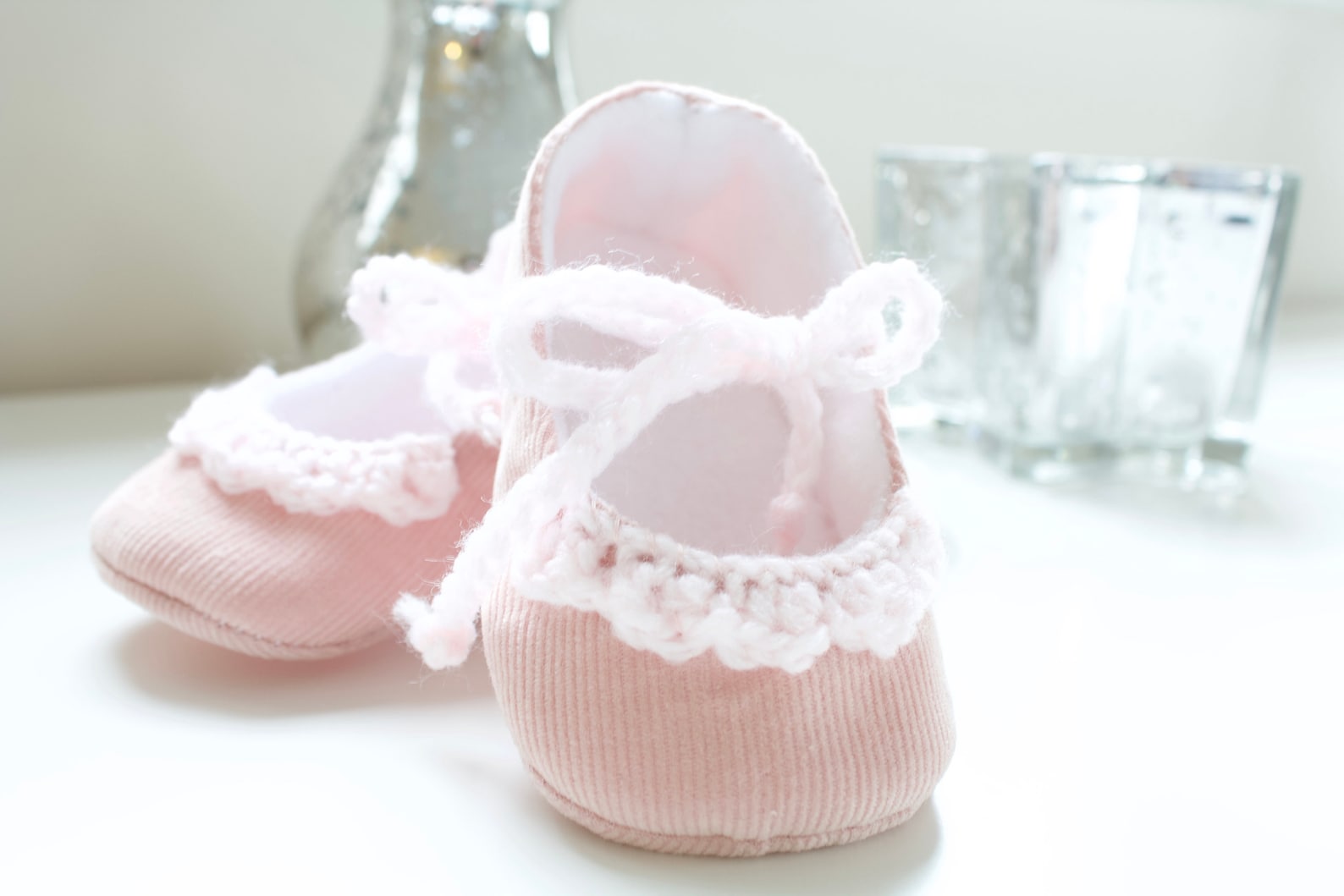 baby girl shoe, baby shoe ballet flat, pink corduroy ballet flats with crochet detail, christmas gift. baby girl shoe, baby shoe ballet flat, pink corduroy ballet flats with crochet detail, christmas gift.