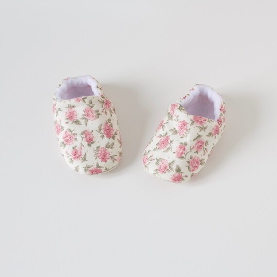 dusky pink flower girl shoes