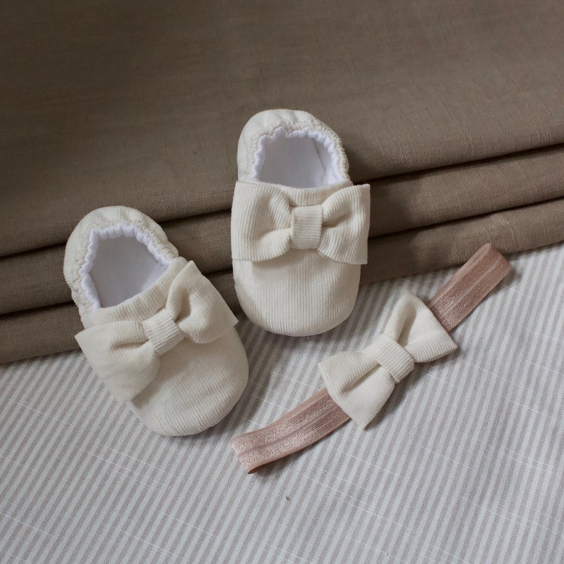nylon stretch headband newborn- 2 years Headbands ivory corduroy bow headband girls headband baby headbands hair bows
