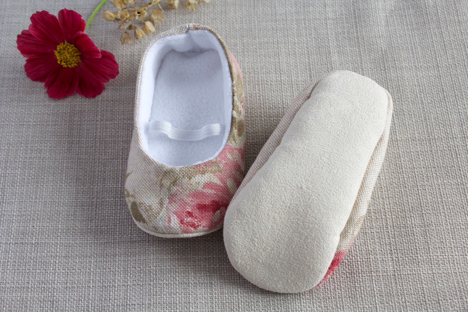 linen and cotton mix ballet flats. pre walkers and toddlers linen and cotton mix ballet flats. pre walkers and toddlers
