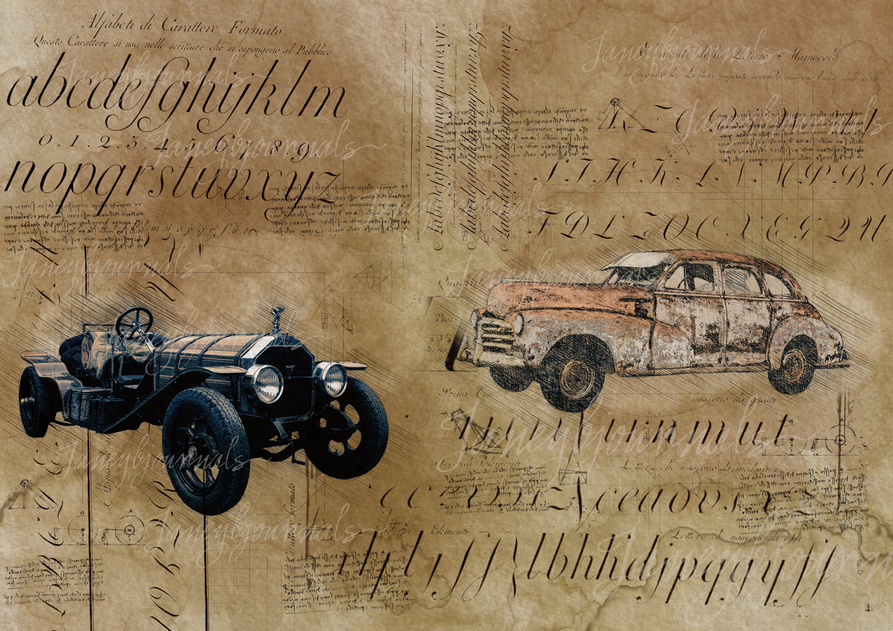 Artistically Engineered a Stunning Printable Junk Journal Kit Etsy