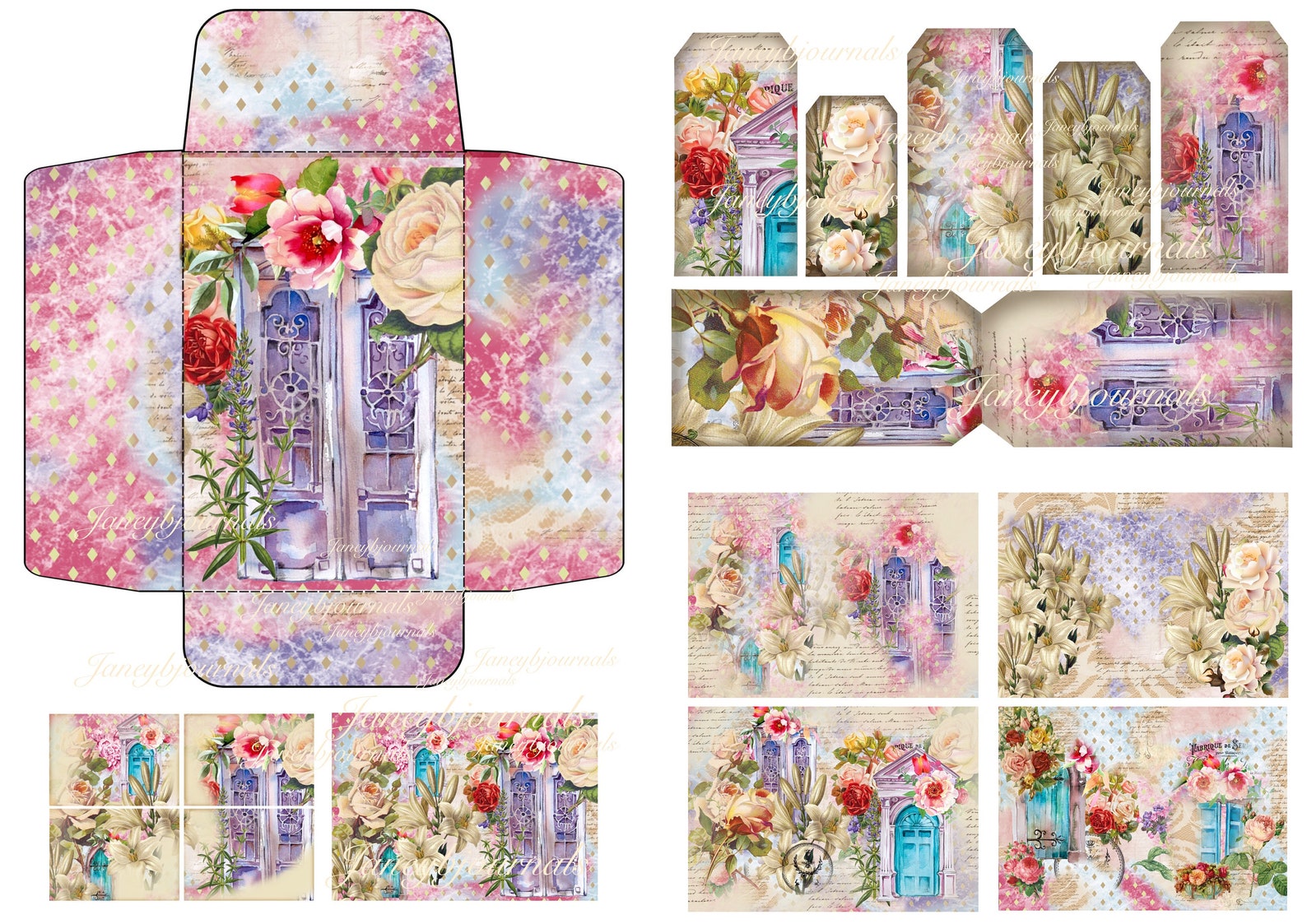 Doors, a Stunningly Beautiful Junk Journal Printable Kit, 22 Pages ...
