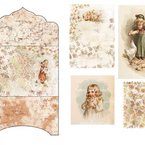 Junk Journal Kit Printable Paper and Ephemera Vintage Children - Etsy UK