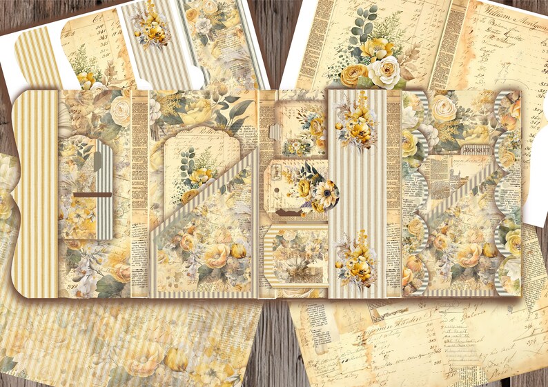 Ledger Folio 2 a Junk Journal Folio Kit That Has Endless Etsy Australia