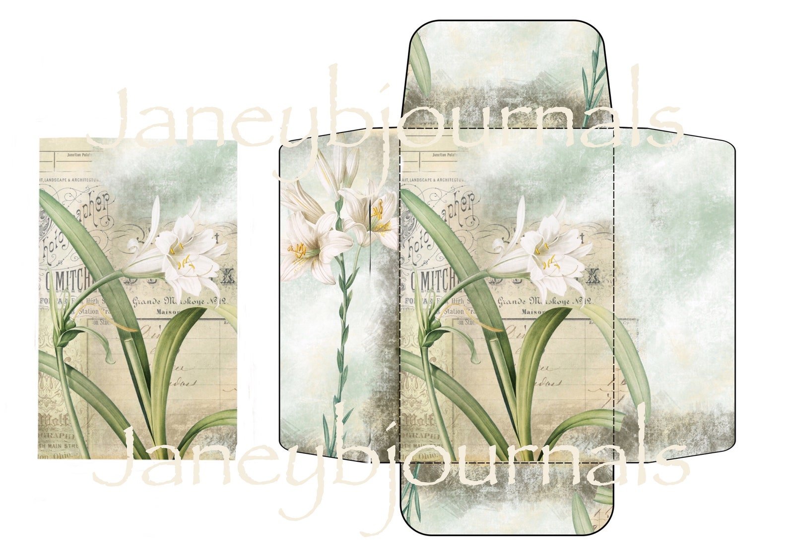 Junk Journal Printables Kit. 16 PAGES Digital Papers and Ephemera ...