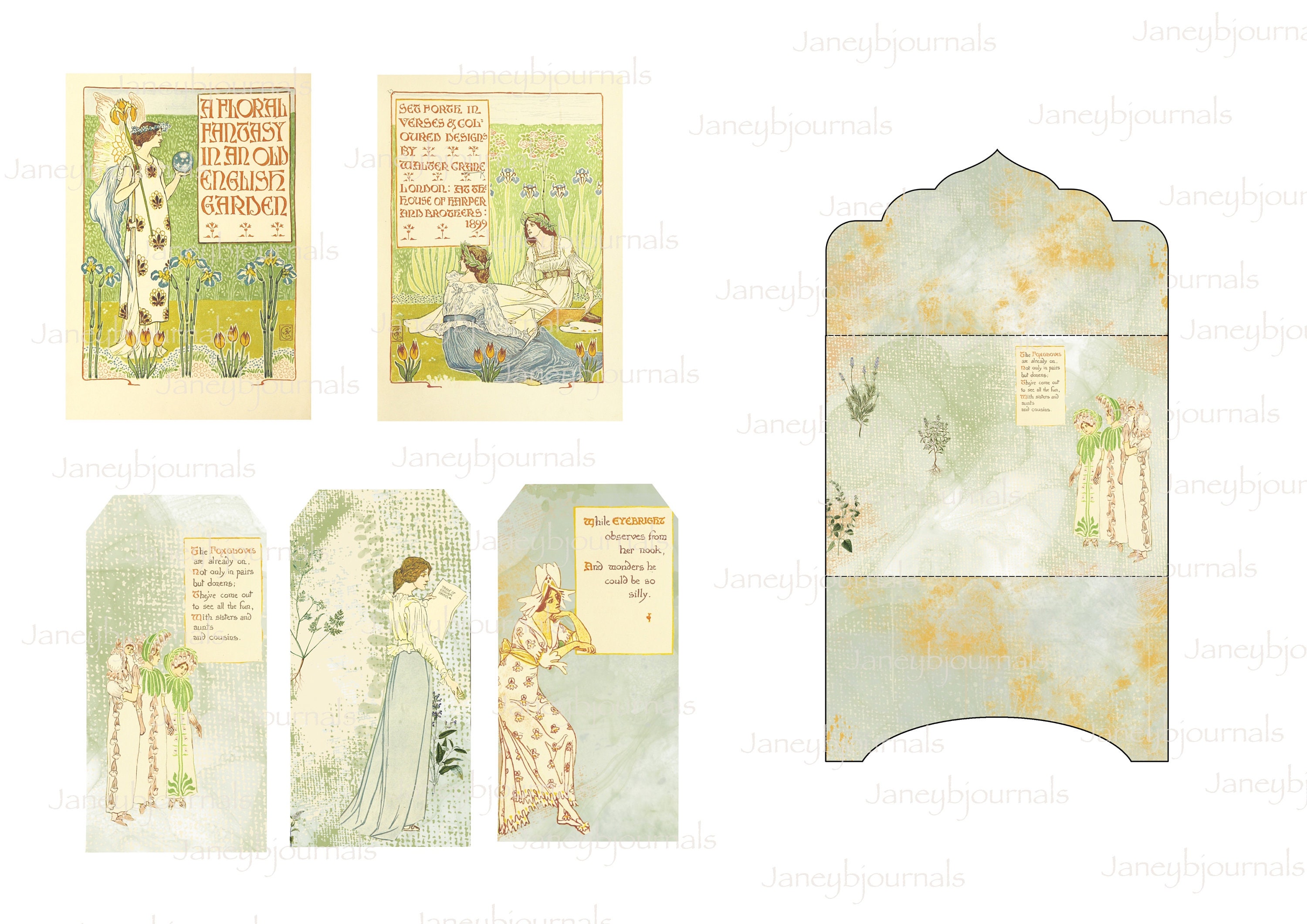 Junk Journal Printable Kit Flower Story Vintage Botanical - Etsy UK