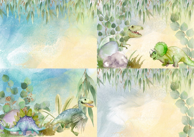 Baby Dinos a Junk Journal Printable Kit Dinosaurs Paper and - Etsy UK
