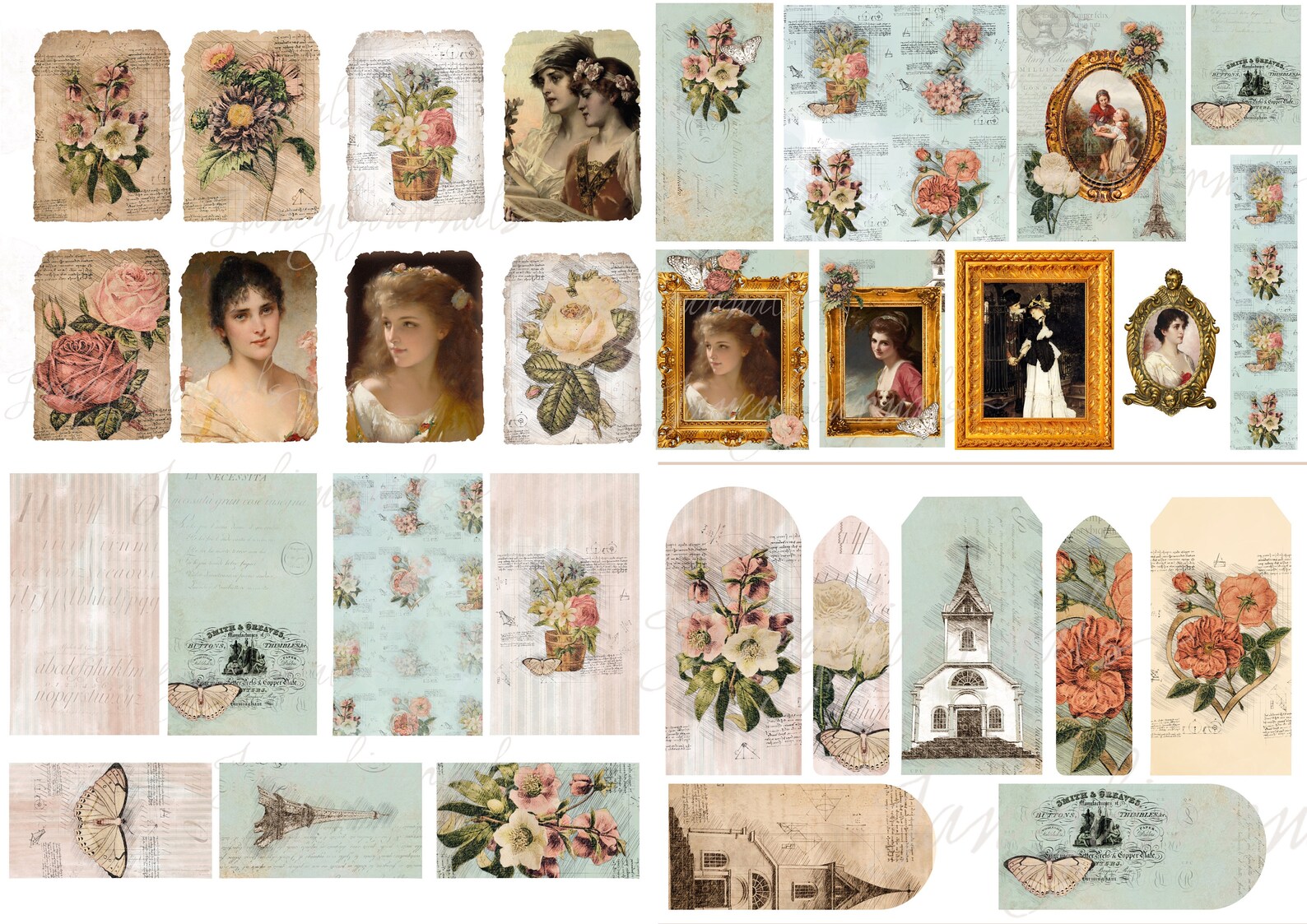The Gallery a Printable Junk Journal Kit Paper and Ephemera - Etsy UK