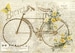 junk journal printable kit Vintage bicycle roses shabby chic, scrapbooking papercrafts 