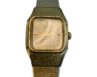 Vintage 1990\'s Seiko Women\'s Gold Tone Quartz Watch Leafy Bracelet Base Metal SS Vintage 1990 main image 3