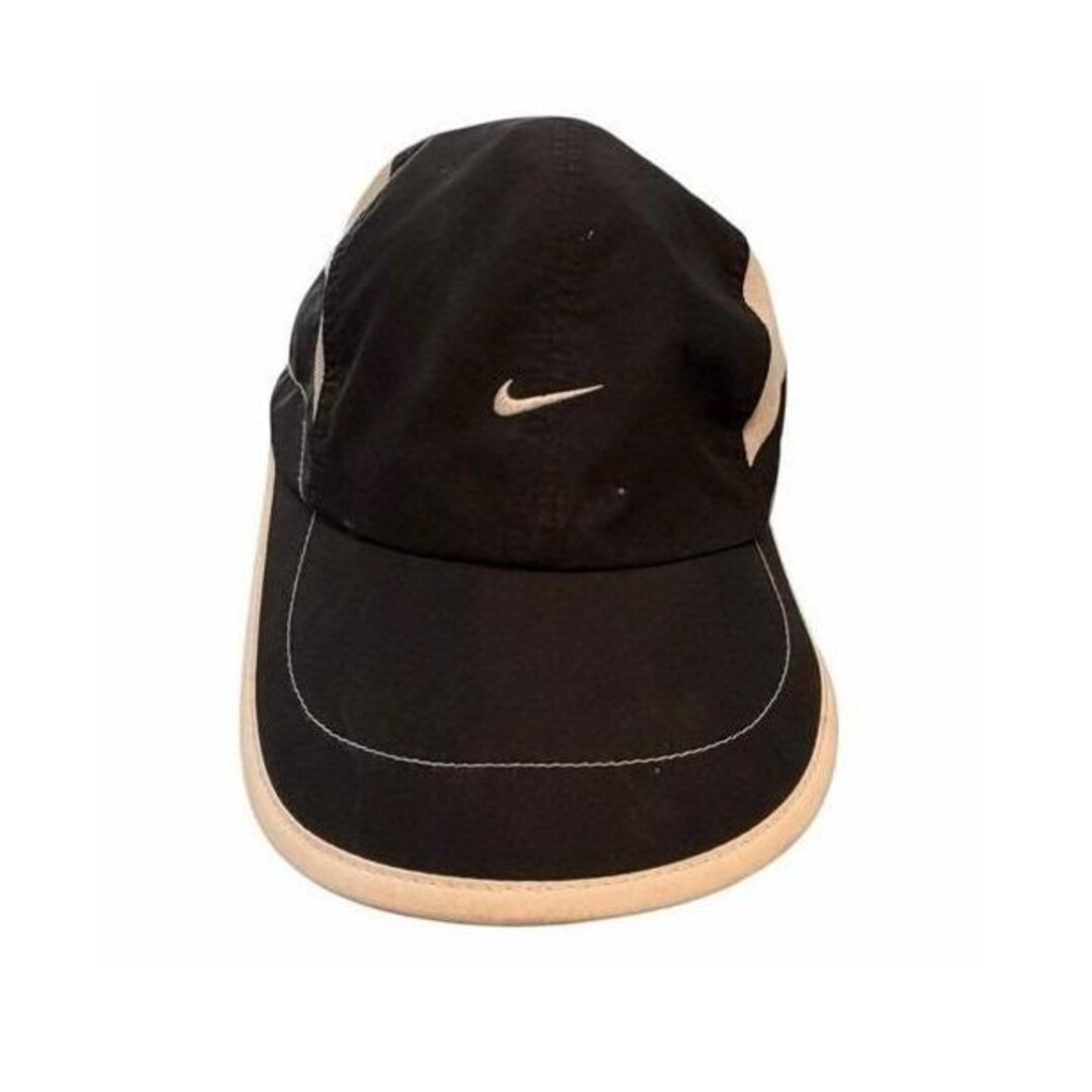 Nike Golf Featherlight Tailwind Cap Hat Black White Dri Fit 7 Panel Athletic Run nike featherlight cap products for sale | eBay main image 2