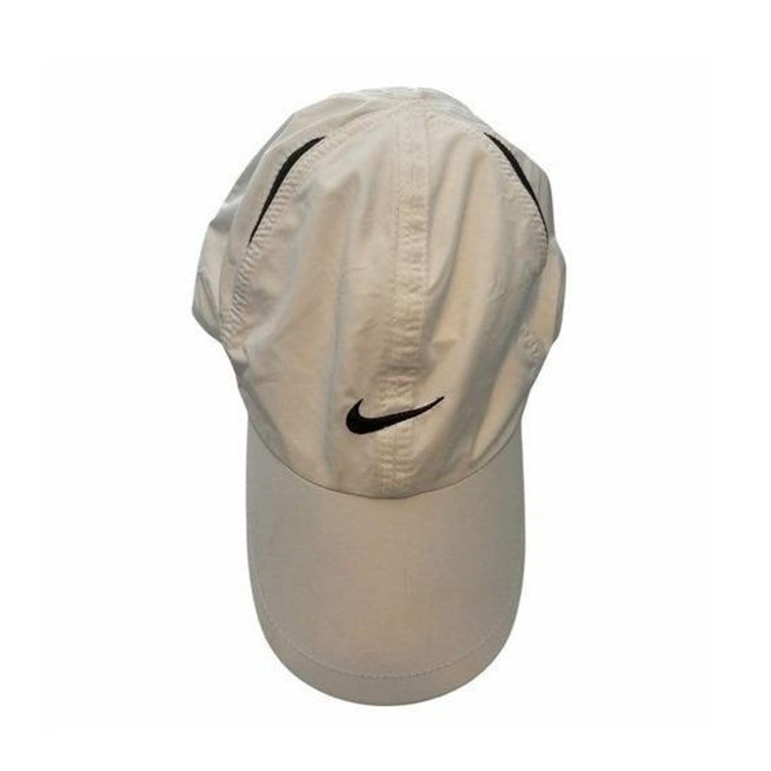 Nike Featherlight Tailwind Cap Hat White Black Dri‎ Fit 7 Panel Athletic Run s-l1200.jpg main image 2