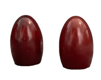 Vintage Californische sequoia Bullet zout- en peperstel set hout jaren 80