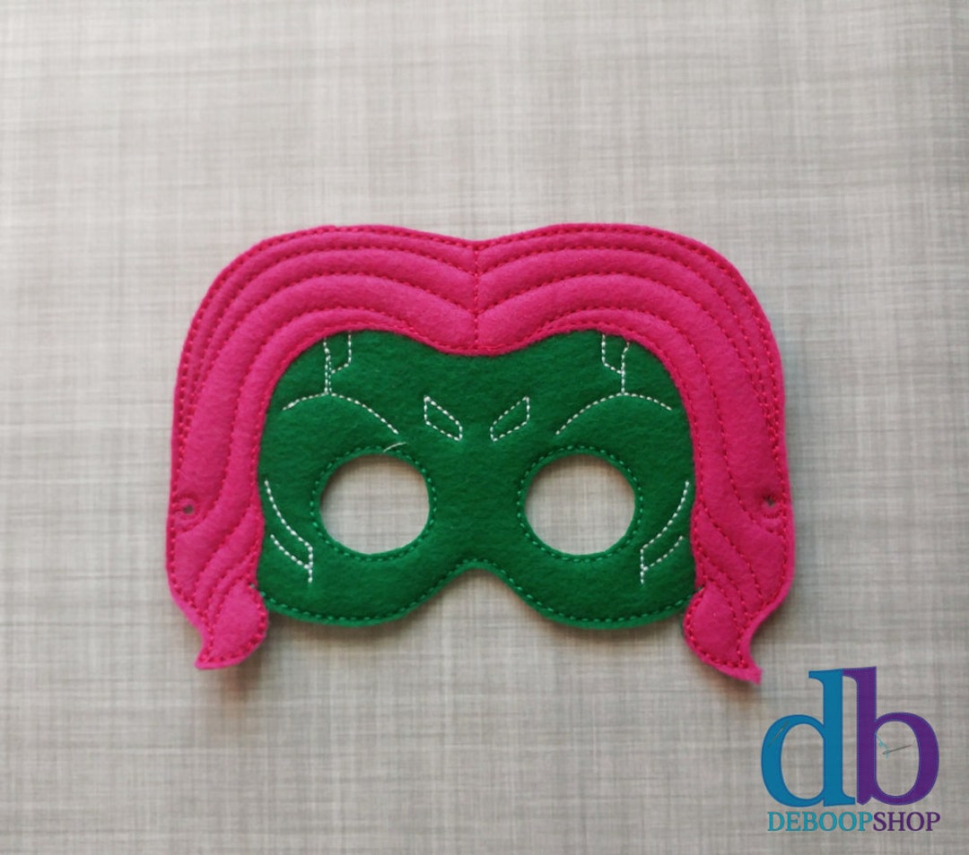Gamora Felt Embroidered Mask Kid &amp; Adult Pretend Play Halloween Costume ...