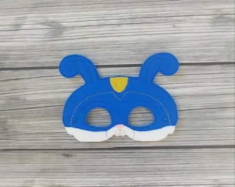 SLOP Bunny Felt Mask: Embroidered Costume Mask - Kid & Adult