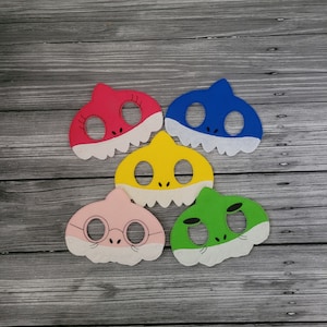 Haifischfamilie - Babyhai - Mamahai - Papahai - Omahai - Opahai - Anziehbild-Maske-Pretend Play -Halloween-Kostüm
