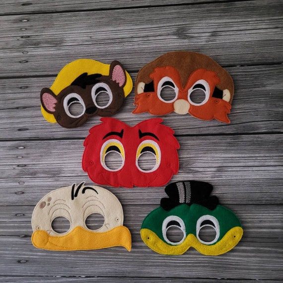 Retro Cartoon Masks Animals Frog Mexican Mouse Buzzard - Etsy Australia Retro Cartoon Masks Animals Frog Mexican Mouse Buzzard - Etsy Australia