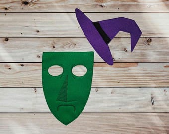 Shock Felt Mask - Kid & Adult - Creative Play - Halloween Costume - Cosplay
