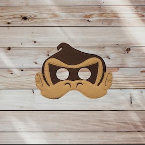 Felt Gorilla Mask: Kid & Adult Costume, Pretend Play