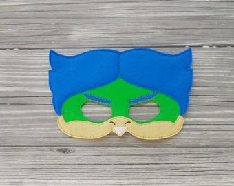 Ludwig Von Koopa Embroidered Felt Mask - Turtle Mask - Kid & Adult Mask - Pretend Play - Halloween Costume - Dress Up Mask