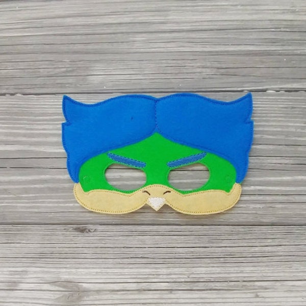 Ludwig Von Koopa Embroidered Felt Mask - Turtle Mask - Kid & Adult Mask - Pretend Play - Halloween Costume - Dress Up Mask