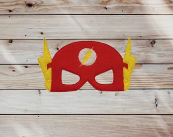 Flash Hero Felt Mask: Thunderbolt Costume, Creative Play