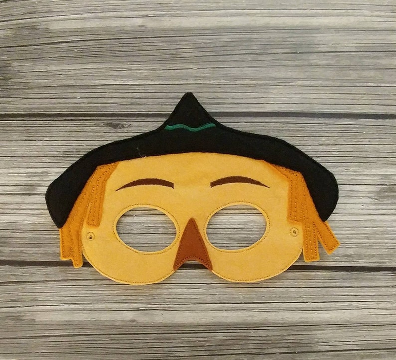 Halloween Costume Pretend Play Scarecrow Felt Embroidered Mask Kid /& Adult