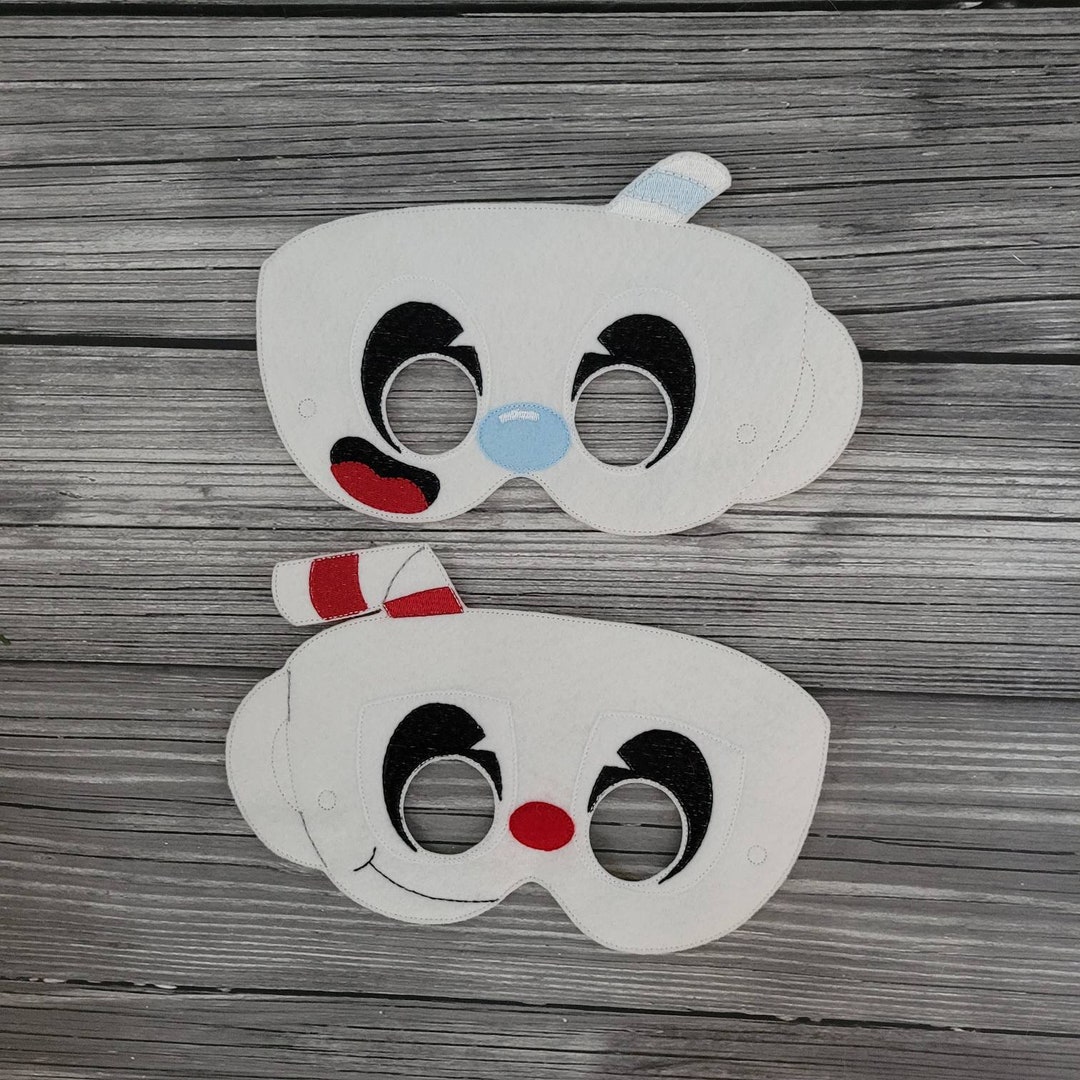 Felt Embroidered Video Game Masks: Twins Cosplay, Dress-up - Etsy