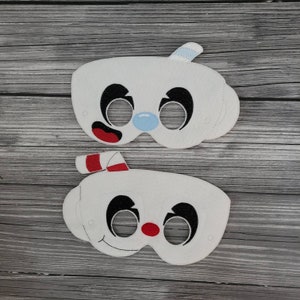 Handmade Embroidered Video Game Masks: Twins Cosplay, Dress-Up