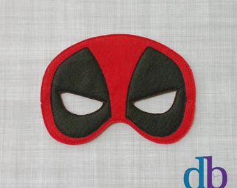 Felt Embroidered Mask – Comic Book Super Villain Costume