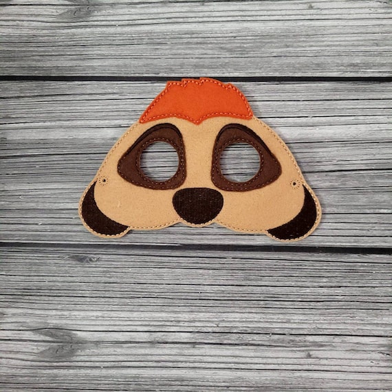 Meerkat Mask Timon Mask Africian Animal Felt Embroidered - Etsy Meerkat Mask Timon Mask Africian Animal Felt Embroidered - Etsy